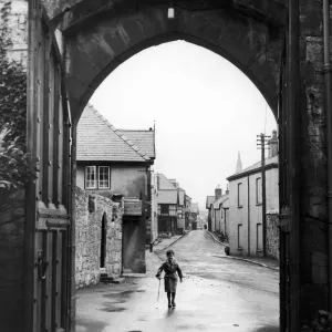 Ruthin Castle Archway Print, February 1944