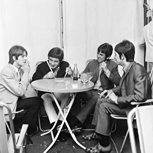 The Small Faces relax back stage at the 6th National Jazz