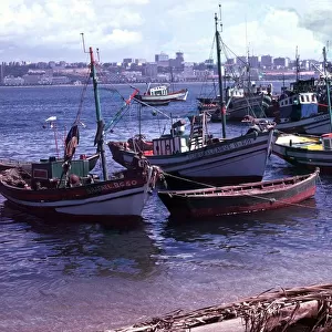 Small fishing community on edge of a bay at Luanda, the capitol of Angola