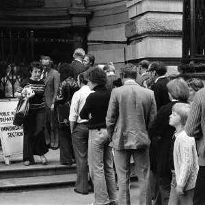 Smallpox Outbreak Birmingham 1978. Janet Parker a British medical photographer became