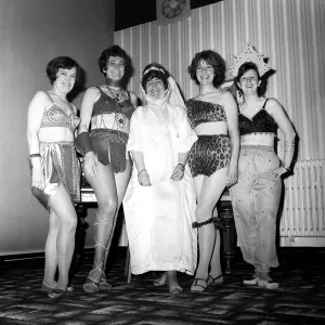 Five Smiling Dancers Breaking New Ground - 1970 Print