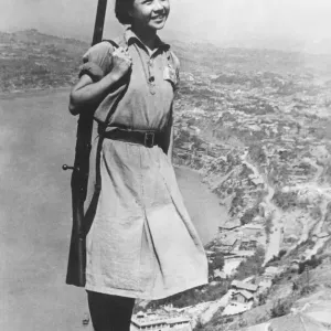 Chinese Soldier Girl Print, February 1944 Chinese Soldier Girl Print, February 1944