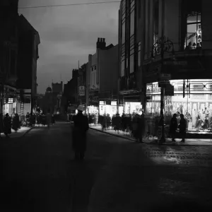 Smithford Street, Coventry in Blackout Print 1st December 1939 Smithford Street, Coventry in Blackout Print 1st December 1939