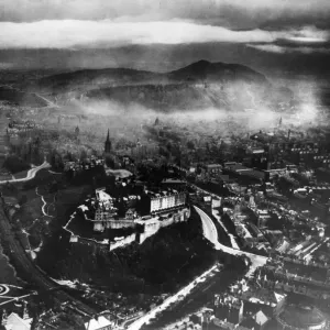 Smoke clouds over Edinburgh, 1914 Print Smoke clouds over Edinburgh, 1914 Print