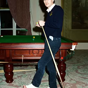 Snooker player Alex Hurricane Higgins. Snooker player Alex Hurricane