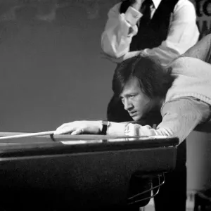 Snooker player Alex nHurricanei Higgins in action in the afternoon session of the Snooker Snooker player Alex nHurricanei Higgins in action in the afternoon session of the Snooker