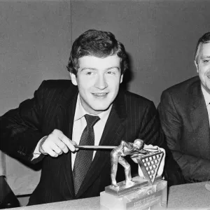 Snooker player Steve Davis at a London reception after an announcement that Steve Davis