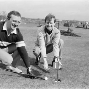 Snooker players Dennis Taylor and Alex Hurricane Snooker players Dennis Taylor and Alex Hurricane
