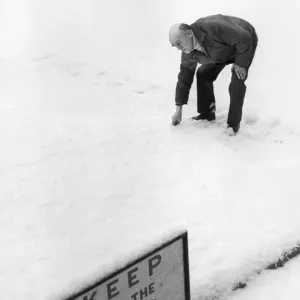 Snowbound Ibrox Park Print, December 1976 Snowbound Ibrox Park Print, December 1976