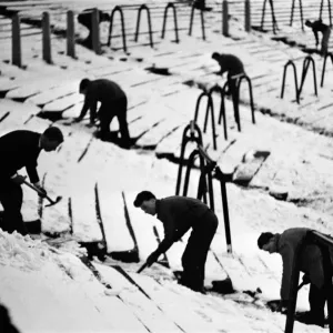 La nieve cubría Selhurst Park, el campo de juego del Crystal Palace Football Club. 15 de marzo de 1965.