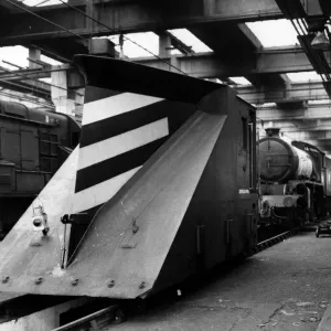 A Snowplough in the Sheds Print, 9th September 1972 A Snowplough in the Sheds Print, 9th September 1972