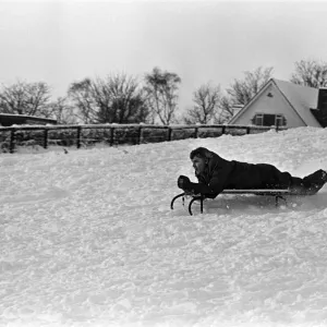 Snowy scenes in Teesside. 1976 Snowy scenes in Teesside. 1976