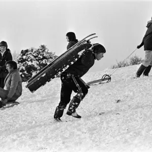 Snowy scenes in Teesside. 1976 Snowy scenes in Teesside. 1976