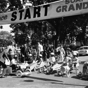 Soapbox Grand Prix 1966 Print, Alexandra Palace London Soapbox Grand Prix 1966 Print, Alexandra Palace London