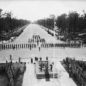 Print of Allied soldiers parading in Berlin Print of Allied soldiers parading in Berlin