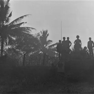 Soldiers of the South Vietnamese army watch from the top of an armoured personnel carrier Soldiers of the South Vietnamese army watch from the top of an armoured personnel carrier