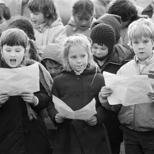 Netherton Infants School Christmas Carol Ceremony Print 1986