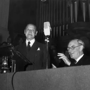 Somerset Maugham during his lecture on The writers viewpoint