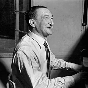 Song writer Harry Leon seen here playing piano. May 1953 D2367-007