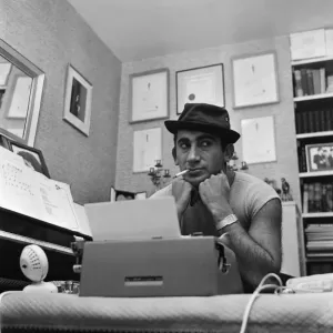 Songwriter and composer Lionel Bart in his flat in South Kensington Songwriter and composer Lionel Bart in his flat in South Kensington