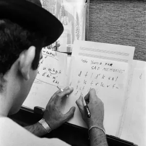 Songwriter and composer Lionel Bart in his flat in South Kensington Songwriter and composer Lionel Bart in his flat in South Kensington