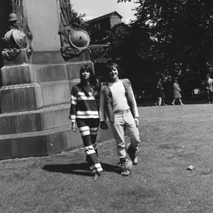 Sonny Bono & Cher, American music duo, who currently have a number one single in the US Sonny Bono & Cher, American music duo, who currently have a number one single in the US