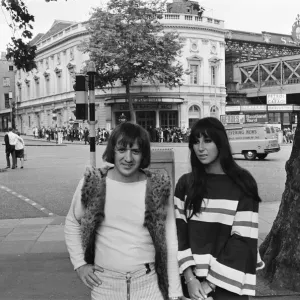 Sonny Bono & Cher, American music duo, who currently have a number one single in the US Sonny Bono & Cher, American music duo, who currently have a number one single in the US