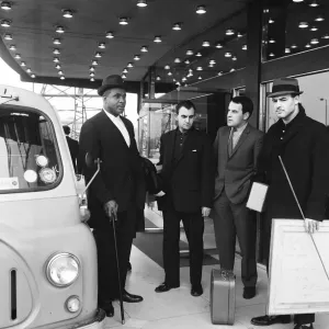 Sonny Liston, World Heavyweight Champion, pictured at London Heathrow Airport as he heads Sonny Liston, World Heavyweight Champion, pictured at London Heathrow Airport as he heads
