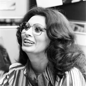 Sophia Loren at Hudsons Bookstore, Birmingham Print 1979