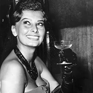 Sophia Loren actress at the Variety Club charity premiere of The Key in the Odeon