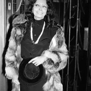 Sophia Loren at Claridges Hotel Print Sophia Loren at Claridges Hotel Print