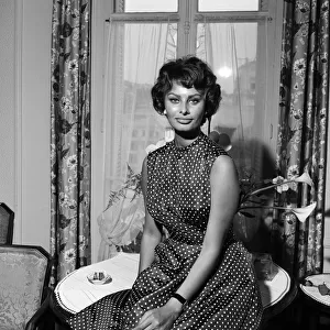 Sophia Loren at the Cannes Film Festival. May 1958
