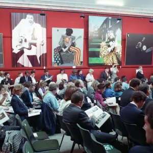 Sothebys auction of Elton John items. 6th September 1988