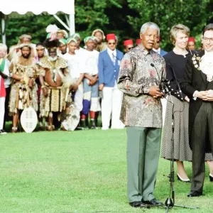 Nelson Mandela in Hyde Park 10th July 1996 Print