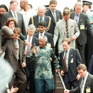 Nelson Mandela Print: London State Visit 1996
