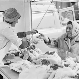 South Bank market tripe stall. Circa 1971 South Bank market tripe stall. Circa 1971