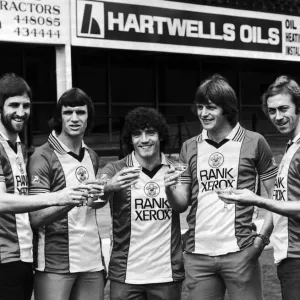 Southampton FC Photocall to announce new sponsorship with Rank Xerox, 22nd December 1980 Southampton FC Photocall to announce new sponsorship with Rank Xerox, 22nd December 1980