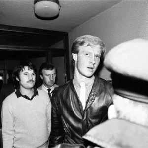 Southampton FC Players, 7th October 1982. Rape Charge players leave Sweden Southampton FC Players, 7th October 1982. Rape Charge players leave Sweden