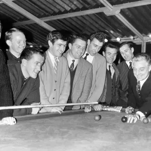 Southampton FC players and manager at Ocean Hotel, Brighton, Monday 30th December 1963 Southampton FC players and manager at Ocean Hotel, Brighton, Monday 30th December 1963