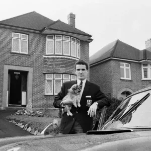 Southampton FC winger and England international Terry Paine pictured outside his Southampton FC winger and England international Terry Paine pictured outside his