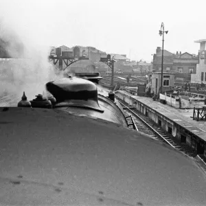 Southern Railways King Arthur Class locomotive departing Waterloo station. November 1938 Southern Railways King Arthur Class locomotive departing Waterloo station. November 1938