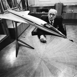 Andrei Tupolev with TU-144 Model Print, 8th June 1967 Andrei Tupolev with TU-144 Model Print, 8th June 1967