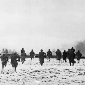 Soviet Red Army Infantry Pursuit Print, February 1942