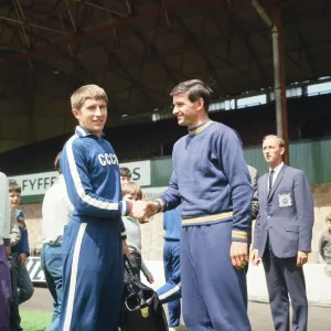 Soviet Union Football Players, pictured during training session at Ayresome Park
