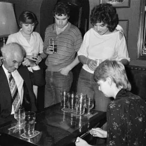 Space Invader machines in a pub. 1980 Space Invader machines in a pub. 1980