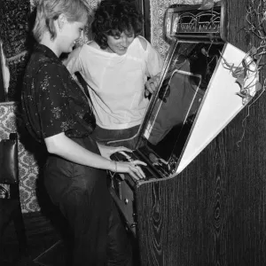 Space Invader machines in a pub. 1980 Space Invader machines in a pub. 1980