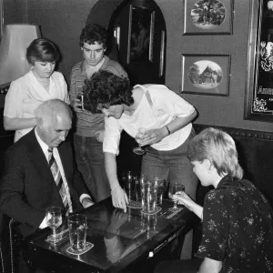 Space Invader machines in a pub. 1980 Space Invader machines in a pub. 1980