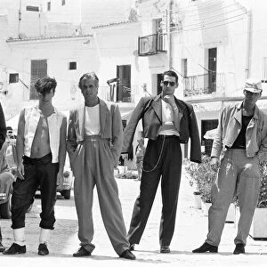 Spandau Ballet, music group in Ibiza, Spain, July 1981