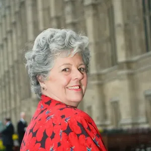 Speaker of the House of Commons Betty Boothroyd at Embankment, London. 27th April 1992 Speaker of the House of Commons Betty Boothroyd at Embankment, London. 27th April 1992