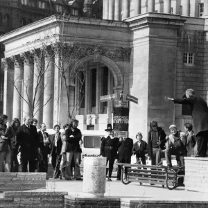 Speakers Corner Print, St Peters Square, Manchester 1977 Speakers Corner Print, St Peters Square, Manchester 1977